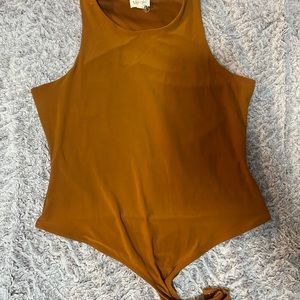 Tank mustard yellow bodysuit